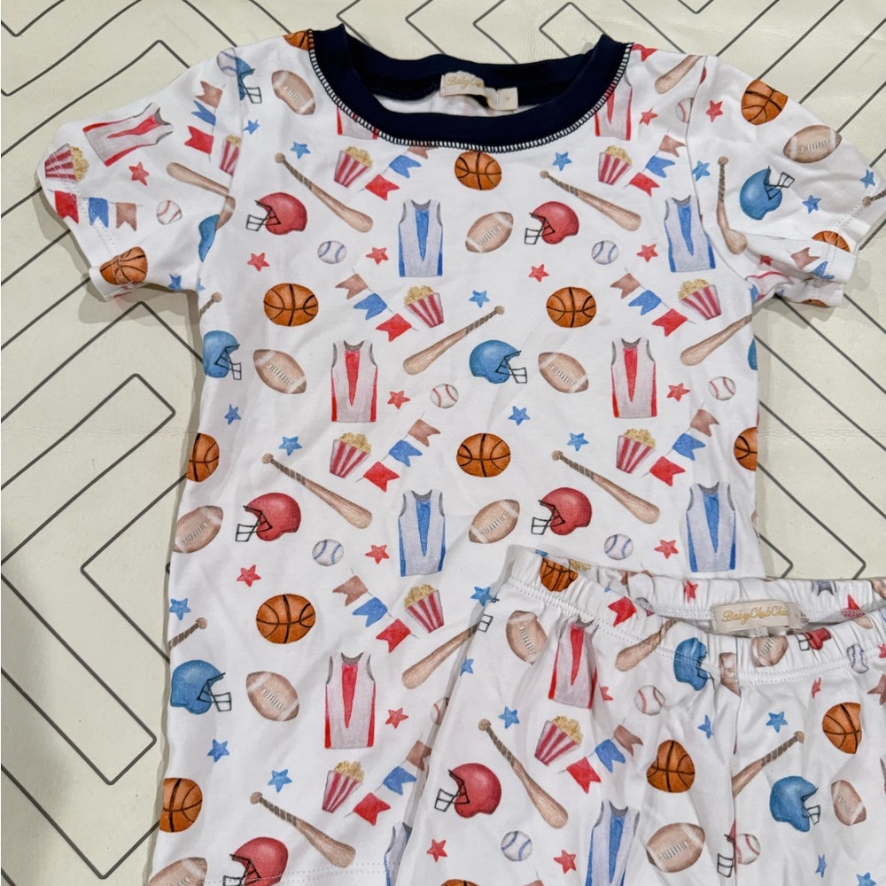 Baby Club Chic Sports Pattern Pajama Set - Picture 2 of 10